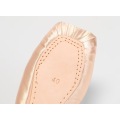 Satin vamp ballet shoes
