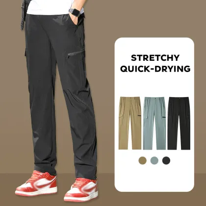 Men`s Training Pants with Zipper Pockets