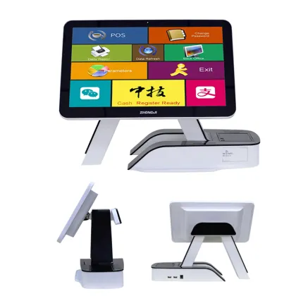 Zhongji A6 Posiflex Touch Screen POS System with Card Reader