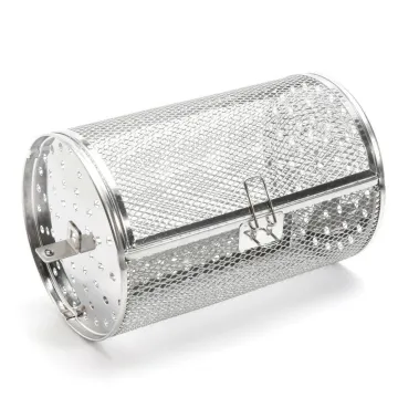 Stainless Steel Oven Roasting Basket for Nuts, Beans, Peanuts, and BBQ Grill Baking