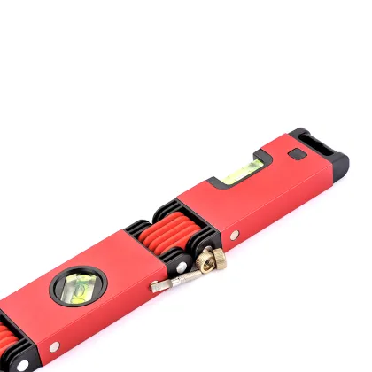 High-Quality Aluminum Alloy Spirit Levels with Foldable Magnetic Box - Precision Measuring Tools