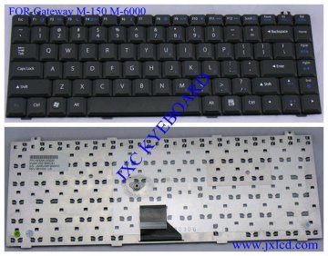 laptop keyboard for Gateway M-150 M-6000 US black Model V021646CS1 PN AESA6U00020