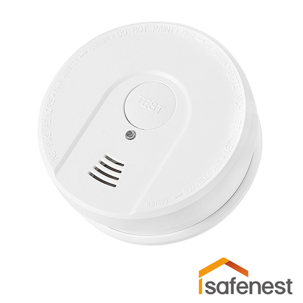 DC powered EN14604 approved smoke alarm detector