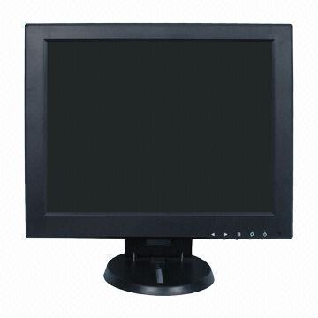 12-inch POS Display with 800 x 600 Pixels, BNC/RCA/VGA Input Optional, Ratio 4:3