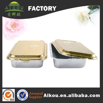 Eco-friendly microwave disposable airline aluminum foil food container
