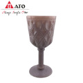 Retro wine glasses zipper pattern water glass cup