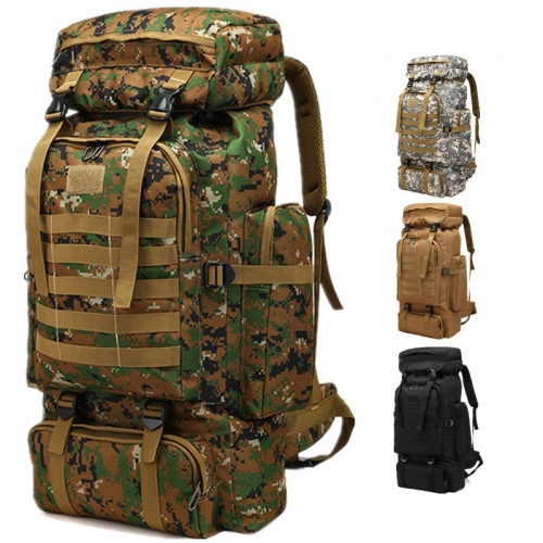 Mochila tática militar grande mochila de camuflagem ao ar livre