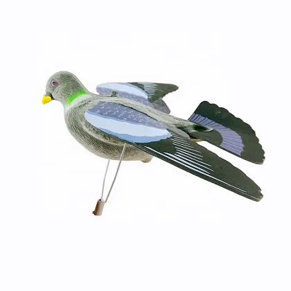 Realistic Plastic Flying Hunting Pigeon Decoy with Foam Wing and Landing Tail for Outdoor EVA