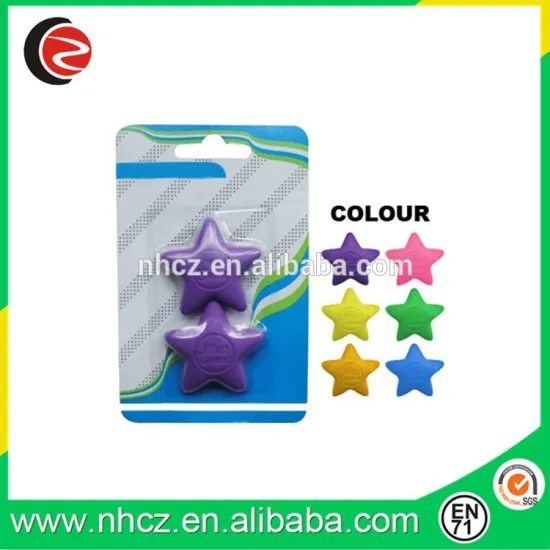 Color Star Shape Eraser/TPR Promotional Eraser