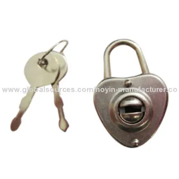 Pad lock with heart shape, with cheap price