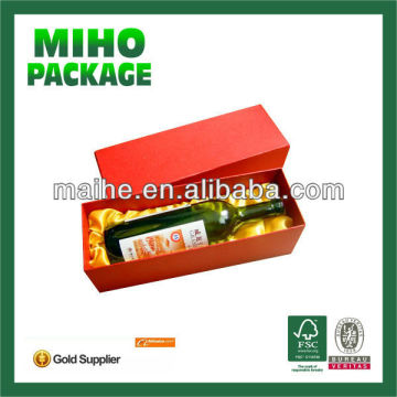 bottle carrier for wine packaging/paper wine squre box
