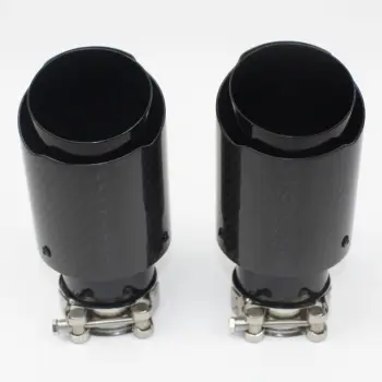 High Performance 304 Stainless Steel AK Universal Carbon Fiber Exhaust Muffler Tip