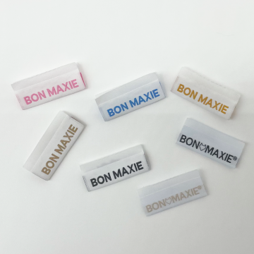 Eco-Friendly Satin and Cotton Damask Fabric Pet Shirt Tags with Logo