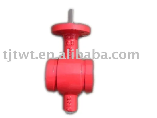 Groove end butterfly valve
