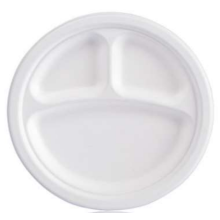 Disposable meal plates biodegradable pulp food container