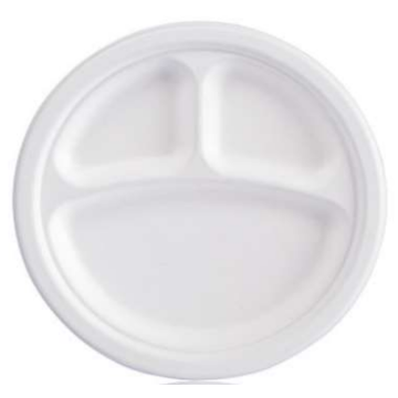 Disposable meal plates biodegradable pulp food container