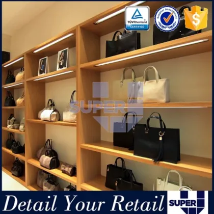 Brand retail lady bag store supplies furniture display shelf supplies