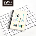 High quality customizable cover A5 spiral coil notebook