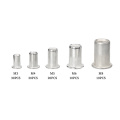100Pcs Aluminum Flat Head Rivet Nuts Set M3 M4 M5 M6 M8 Rivet Nuts Insert Rivets Mix Size