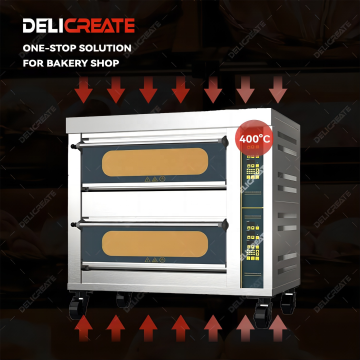 Commercial Gas Deck Oven with Stone Steam for Pastry and Bread Baking