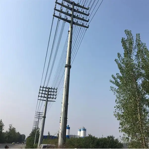 Composite Power Pole Utility electric poles hot dip galvanization for projects Factory