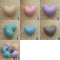 18 * 15 * 13MM Bentuk Jantung Akrilik Longgar Spacer Beads Charms