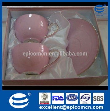stock on sale 300cc cup and saucer set of 2 fine porcelain in gift box