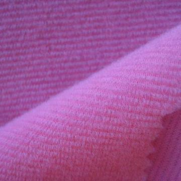 Loop velvet terry fabric, made of 100% polyester tricot one side brushed, for lining