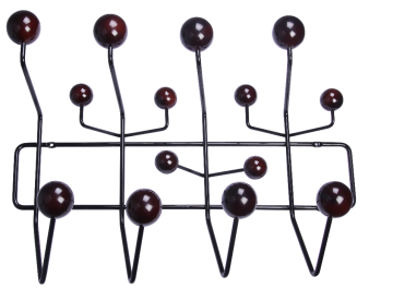walnut color hang it all coat rack replica