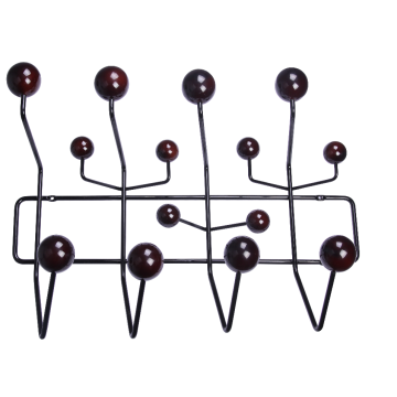 walnut color hang it all coat rack replica