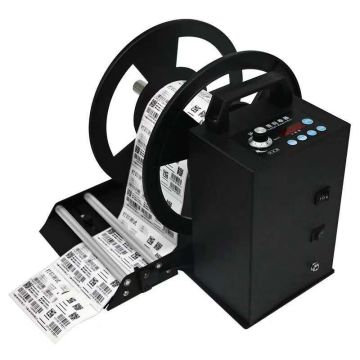 Rembobineuse automatique d'étiquettes pour imprimante code-barres avec compteur