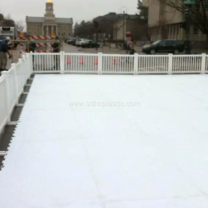 Synthetic Ice Skating Rink Panels Artificial Plastic