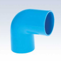 UPVC JIS K-6743 coude de pression 90 ° couleur bleu