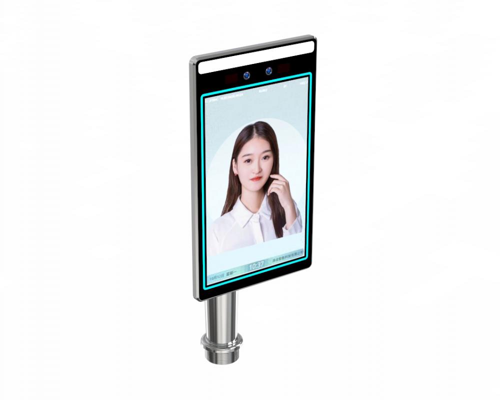 Body Temperature Device Face Recognition Scanner Kiosk