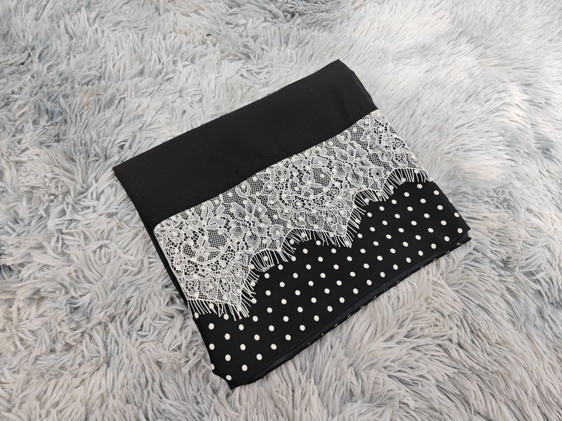 Black Lace Abaya MQ301 (4)