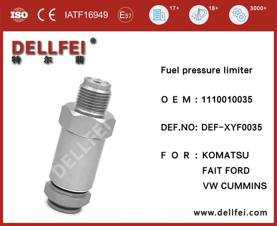 High Quality Pressure Relief Valve 1110010035 for VW,FAIT,FORD,CUMMINS,KOMATSU