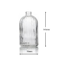 18oz Clear Glass Liquid Hand Soap Dispenser Bottle