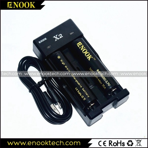 Enook X2 USB battery charger for 18650