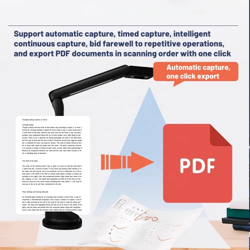 High speed dynamic scan book document camera scanner