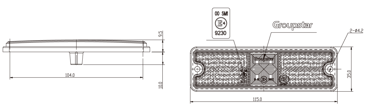 LED Truck Clearance Lamp