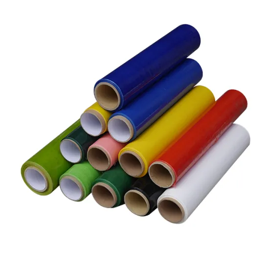 Stretch wrapped film with colorful multi-purpose