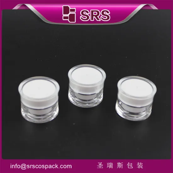 SRS Beautiful acrylic jar packaging ,cosmetic containers for skincare