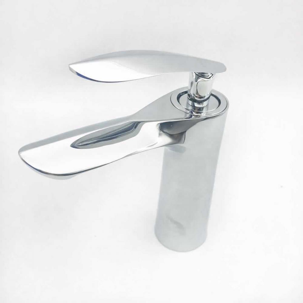 욕실 단일 구멍 세척 분지 온수 및 냉수 믹서 수도꼭지