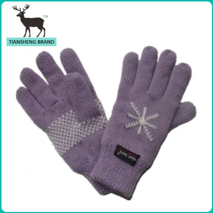 Thinsulate linning acrylic work Knitted Gloves