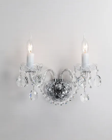 European Style Modern Luxury Villa Crystal Wall Lamps