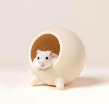 MOFESIPI Small Animal Hideout House - Hamster, Chinchilla, Squirrel & Hedgehog Hut for Summer