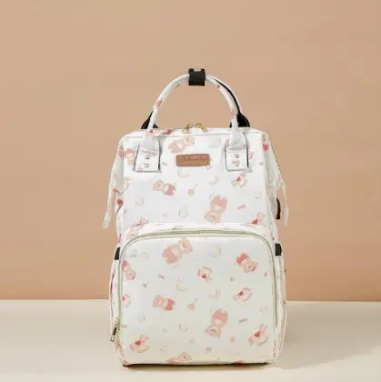 Playful Print Mommy Backpack Functional Diaper Bag