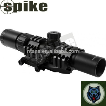 SPIKE Locking Turrets 3/4 Circle Tri-Illumination CQB Scope, Black, 1.5-4x 30mm