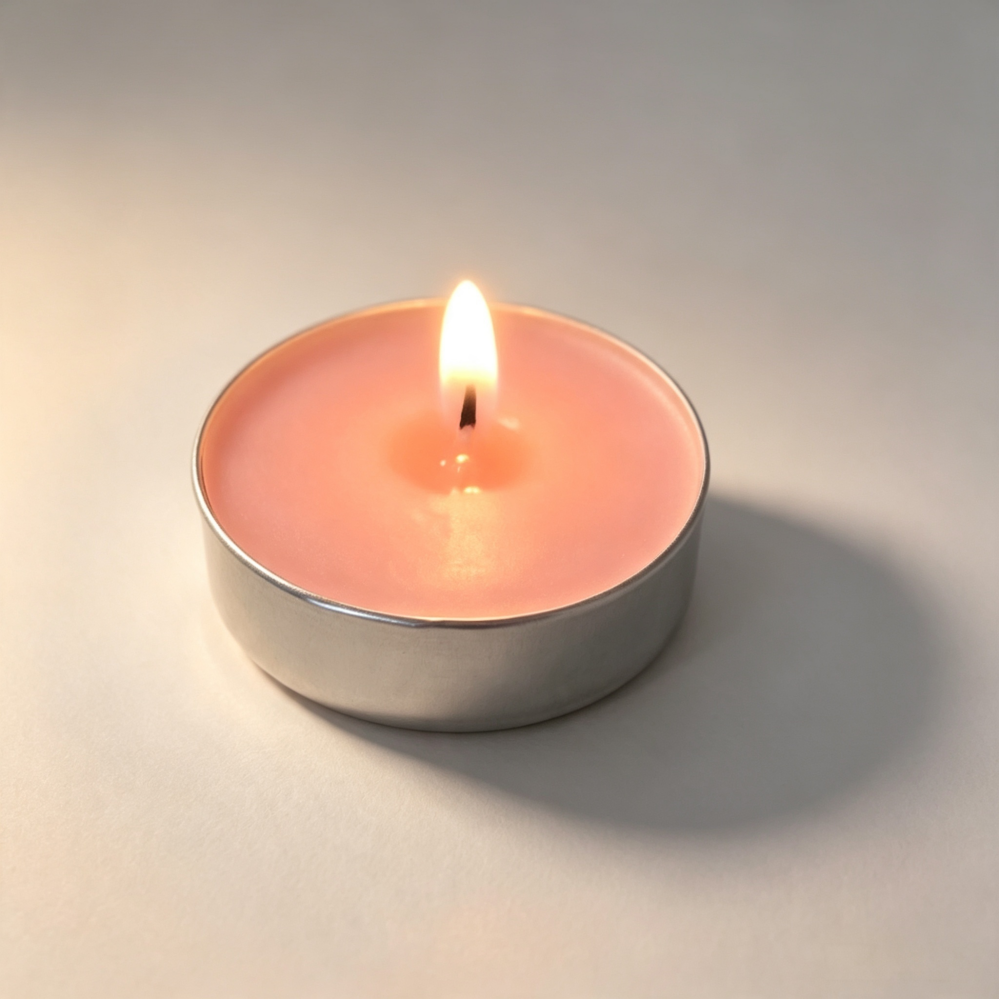 Customized colored scented tealight candles with private brand packaging solutions