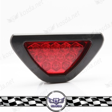 Car Triangle Third Brake Lamp,F1 Style 12 LED Red Tail Brake Stop Light